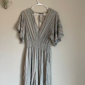 Final Touch Stripped Jumpsuit